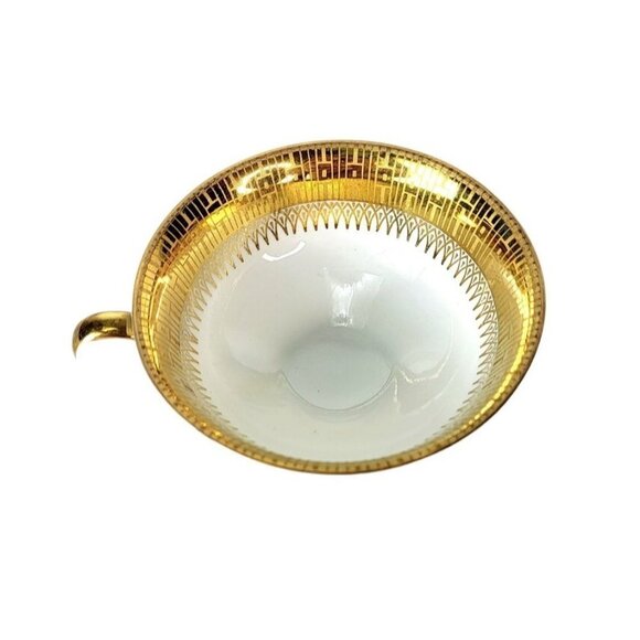 Bavaria Eberhal Gritty Design 5004 Porcelain Teapot Sugar Bowl Teacup Saucer Set - Picture 6 of 16